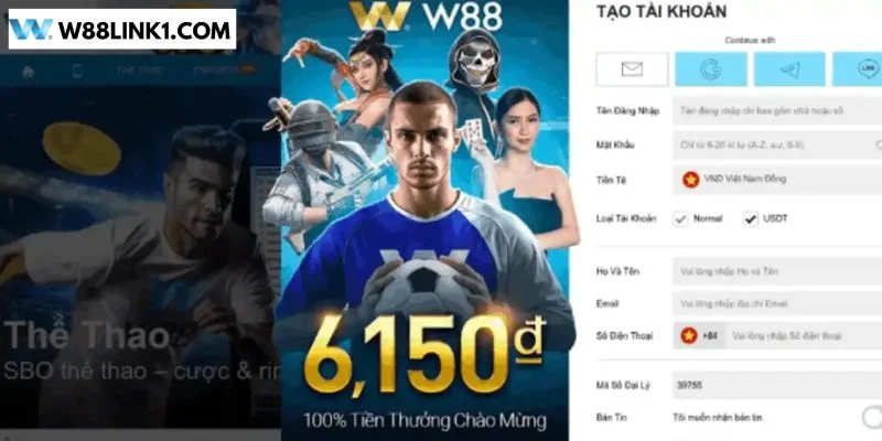 Để bắt đầu chơi game tại nhà cái W88, bạn cần có cho riêng mình một tài khoản.