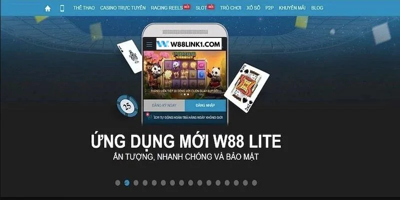 W88 là nhà cái có ứng dụng cược tích hợp ngay trên điện thoại.